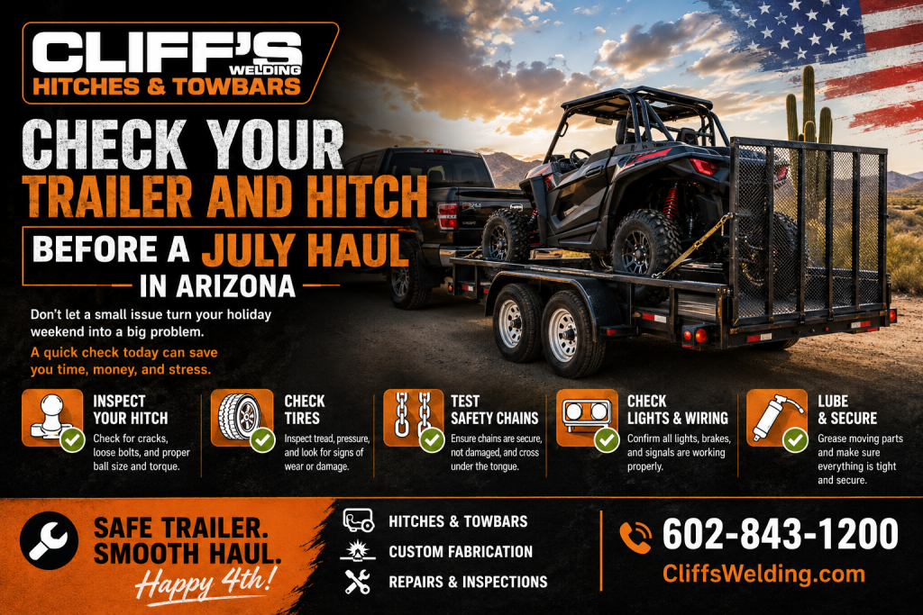 Check Your Trailer And Hitch Before A July Haul In Arizona